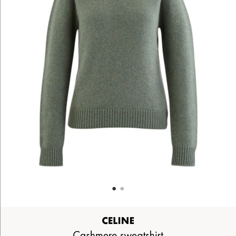 Celine 100% cashmere seamless sweater